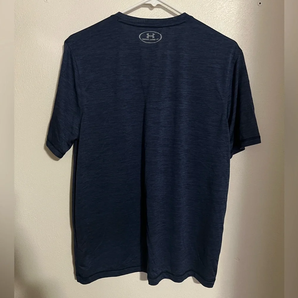 UNDER ARMOUR‎ Classic Athletic Heat Gear Dri Fit T Shirt Navy Blue Men's Size M
